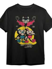 Men T-Shirts - 黑色 - 查看 2