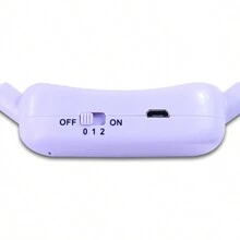 Ventilador Deportivo De Cuello Colgante Con Orejitas Flexible 1.5w - Morado / Negro - Ver 4