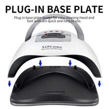 LIMEGIRL SUN X23MAX Nail Lamp With 81 LED Lights, High Power UV Gel Nail Curing Lamp, Professional Portable Nail Dryer For Salon And Home Use, Fast Drying, Hygienic Removable Base Plate, UV Manicure Light