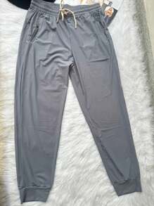 Men Pants - 淺灰色 - 查看 5