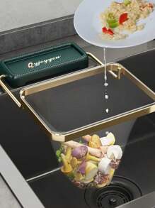 1 Miếng Bạch kim Gấp lại Bồn rửa chén Bộ thoát nước Giá đỡ + 50 cái Lưới Lưới Phòng bếp Bồn rửa chén Bộ lọc - Nhiều màu - Xem 7