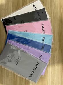 137x183cm 一次性纯色桌布，适用于生日派对、婚礼或装饰，矩形， - 淡紫色 - 查看 5