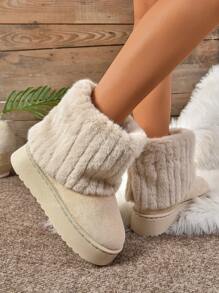 بوت ثلج نسائي جديد موضة خريف / شتاء 2024 قادر على إتباع الموضة و التريح و تعدد الإستعمالات و الدفء