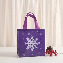 12 Stück Schneeflocken-Themen Vliesbeutel, Geschenkverpackung für Geburtstagspartys, wasserdicht & wiederverwendbare Einkaufstasche