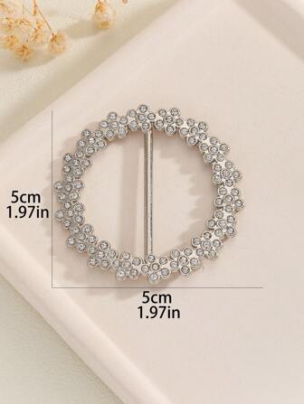 1 件女士高端服装配饰打结扣，配有可调节 T 恤下摆固定装置，简约优雅腰带和围巾夹配饰女士胸针