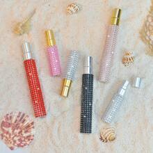 1pc 5ml/10ml Crystal Diamond Perfume Bottle, Cosmetic Liquid Container, Portable Travel Size Refill Spray Bottle - Multicolor - View 5