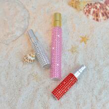 1pc 5ml/10ml Crystal Diamond Perfume Bottle, Cosmetic Liquid Container, Portable Travel Size Refill Spray Bottle - Multicolor - View 10