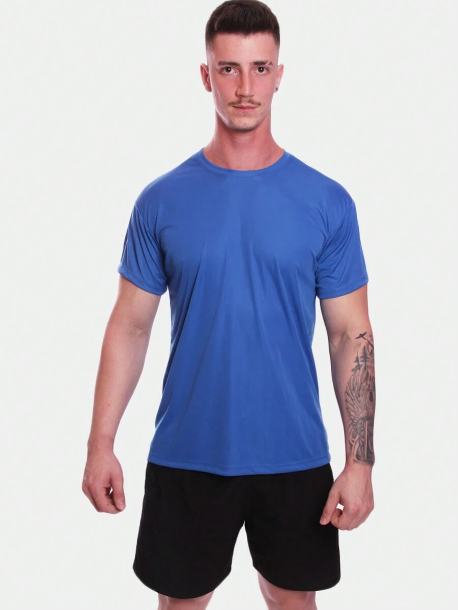 Men T-Shirts - Màu xanh lam - Xem 1