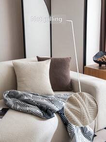 1pc 3D Sofa Cover, Multi-Functional All-Inclusive Sofa Cover With Elasticity, Festive Decoration, Sofa Protector, Comes With A Pillowcase - Beige - View 6