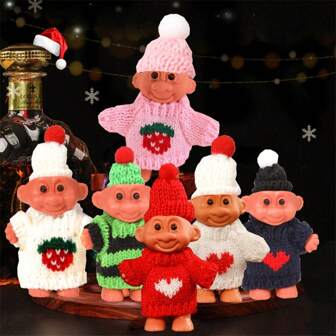 1pc Silicone Lighter Cover, Quirky Troll Doll Design (Pair With Colorful Sweater & Hat Set), Great Gift For Female/Male Friends, Back To School Supplies