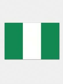 Bandera Nacional de Nigeria No.4, 90*150cm, un solo lado - Nigeria - Ver 1
