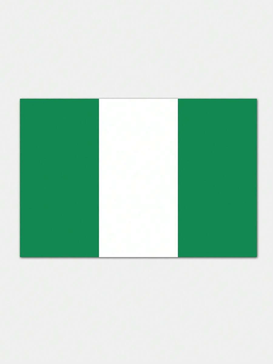 Bandera Nacional de Nigeria No.4, 90*150cm, un solo lado - Nigeria - Ver 1
