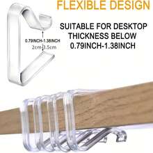 4/8/12 Pcs Tablecloth Clip Table Cloth Clips For Folding Tables Table Cloth Clips For Outdoor Picnic Tables Large Table Cloth Holders Picnic Table Clips Non-Slip Plastic Triangle Stand - Silver - View 3