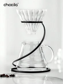 choxila 1pc Hand Stand Vintage Coffee Hand Pot Metal Stand Drip Glass Filter Cup Holder Universal School Supplies Back To School