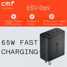CMF By Nothing 65W GaN Power Charger, 2 USB-C Ports & 1 USB-A Port, Fast Charging Wall Charger, All-Round Protection - US A Type Plug(110-127V) - View 7