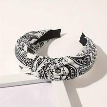 1pc Women's Vintage Bohemian Style Paisley Pattern Headband With Elegant Fabric Decoration, Casual And Versatile Accessory,Hairband,Hair Hoop Headbands Head Accessories - Multicolor - View 13