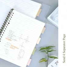 1pc,A5/B5,54sheets,108pages,Binder,Indexing Notebook,Feather Planner,Removable Loose-Leaf,Office,School Supplies,Multicolor Bookmark Binder,School Supplies,Back To School
