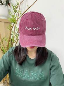 Gorra de mamá bordada personalizada - Regalo perfecto para el Día de la Madre / cumpleaños para mujeres, madres, abuelas - Gorra de béisbol personalizada - gorra de béisbol retro - Ver 4