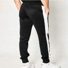 Boyfriend Style Men's Puma Iconic T7 Track Pant - Black and White - View 3
