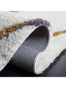 Safavieh Berber Shag 573 Indoor Power Loomed Easy Care Area Rug - Ivory - View 9