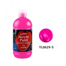Xin Bowen Acrylic Paint Set Large Bottle Acrylic Paint 16.9oz (500ml) Premium Acrylic Paints Large Capacity For Artists Beginners And On Canvas Rocks Wood Ceramic Fabric