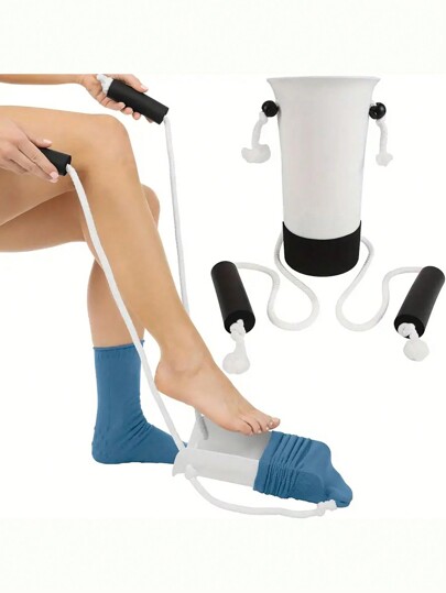 1 Pezzo Accessorio Ausiliario per Calzini - Aiuto per Infilare Facilmente Calzini - Dispositivo di Aiuto per Indossare - Accessori per Aiutare a Infilare Calzini per Anziani, Donne in Gravidanza e Disabili, Cinture, Scarpe e Stivali