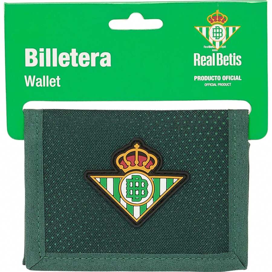 Real Betis Balompié Real Betis Balompie Water Resistant Wallet With Header - Officially Licensed Product - Durable And Resistant Material - متعدد الألوان - مشاهدة 1