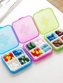 3pcs Portable Pill Box For Travel Moisture Proof Pill Organizer Reusable Pill Case For Men And Women Medicine Planner Daily Pocket Case To Hold Vitamin Medicine Medication And Supplement Home Travel Essential Accessories - Multicolor - View 1
