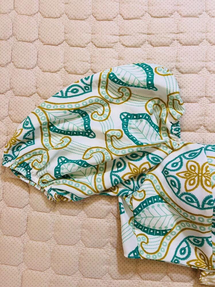 Women Blouses - 薄荷綠 - 查看 3