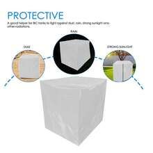 210D Cover Sun Protective Hood Rain Water Tank 1000L IBC Container Foil Cover - Grey - View 4