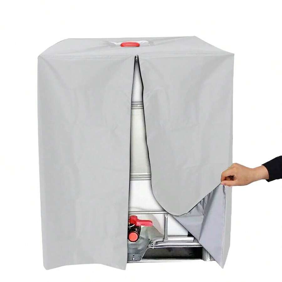 210D Cover Sun Protective Hood Rain Water Tank 1000L IBC Container Foil Cover - Grey - View 1