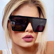 New Fashion Oversized Square Sunglasses For Men And Women Vintage Big Frame Glasses UV400 Protection - Multicolor - View 12