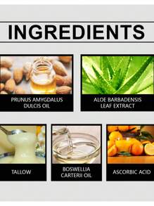 Hairstreaq 牛油抗皺面霜，牛油面霜，有機草飼牛脂，保濕護膚乳，乳香輕柔清新肌膚，淡化斑點，深層潔淨並滋潤肌膚 - 白色 - 查看 2