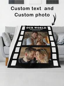 Chăn Ảnh Tùy Chỉnh, Chăn Tùy Chỉnh Có Văn Bản, Chăn Kỷ Niệm Người Bạn Thân Nhất, Quà Tặng Cá Tính, Chăn Hình Ấm Cúng Quà Tặng Ấm Áp - Phong cách 2 - Xem 1