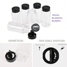 Especieros Moderno Organizador Frascos Base Colgante Cocina - Blanco - Ver 7