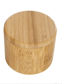 Bamboo Seasoning Box With Lid, Highly Attractive Kitchen Spice Jar For Storing Salt, Condiments, And Spices, Seasoning Organizer And Storage Container,Kitchen,Kitchen Items,Food,Cooking,Seasoning,Spice,Pepper,Garlic ,Salt,Organizer,Party,Room Decor. - Bamboo Wood Color - View 4