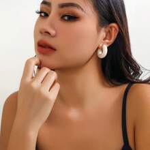 1對時尚輕盈的C形CCB夾式耳環，有多種顏色可選，非穿孔式耳環適用於耳垂和軟骨，海灘風格耳環 - C形耳骨夾 - 查看 13