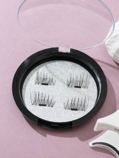 3D Magnetic False Eyelashes, Handmade Single Magnetic, Soft 3D Natural & Lengthening Magnetic Eyelashes
