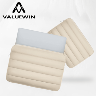 VALUEWIN 1PC Puffy Laptop Sleeve Case 13 Inch Puffer Laptop Carrying Case For Women Cute Pillow Case Carrying Case Laptop Cover Compatible With Macbook Air Sleeve 13 Inch, IPad Pro 12.9