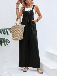 Women Jumpsuits - 黑色 - 查看 3