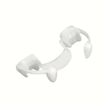 1入組可伸縮牙齒尖牙托架假牙，經典PP萬聖節派對Cosplay道具萬聖節服裝派對禮品 - 白色 - 查看 6