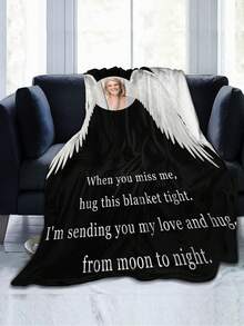 1 chiếc chăn ảnh vải nỉ tùy chỉnh cho giường, chăn ảnh tưởng niệm cá nhân hóa - Quà tặng cá nhân hóa Quà tặng tưởng niệm cho sự mất mát của người thân yêu, Quà tặng chia buồn cho sự mất mát của cha mẹ bà ông chồng - Quà tặng tang lễ, chăn tưởng niệm tùy chỉnh, ghế sofa phòng khách đa năng cắm trại ngoài trời bãi biển - cánh 6 - Xem 5