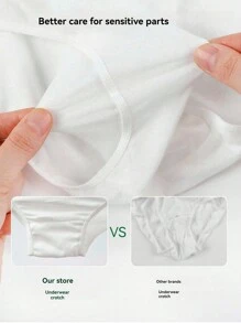 Set de lenjerie intima albă de unică folosință 5 buc, slip portabil comprimat, potrivit pentru utilizarea postpartum pentru femeile însărcinate. Ideal pentru camping în aer liber și călătorii. Compact și ambalat individual, potrivit ca materiale de ajutor în caz de dezastre și de urgență.,Travel Essentials