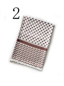 1pc New Printed Chiffon Headscarf Arab Scarf Dubai Turkish Women's Scarf - Multicolor - View 7