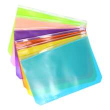 12入組A5活頁夾，6孔打孔活頁夾，PVC活頁袋，文件收納袋，適用於筆記本、日記、預算收納 - 彩色 - 查看 9