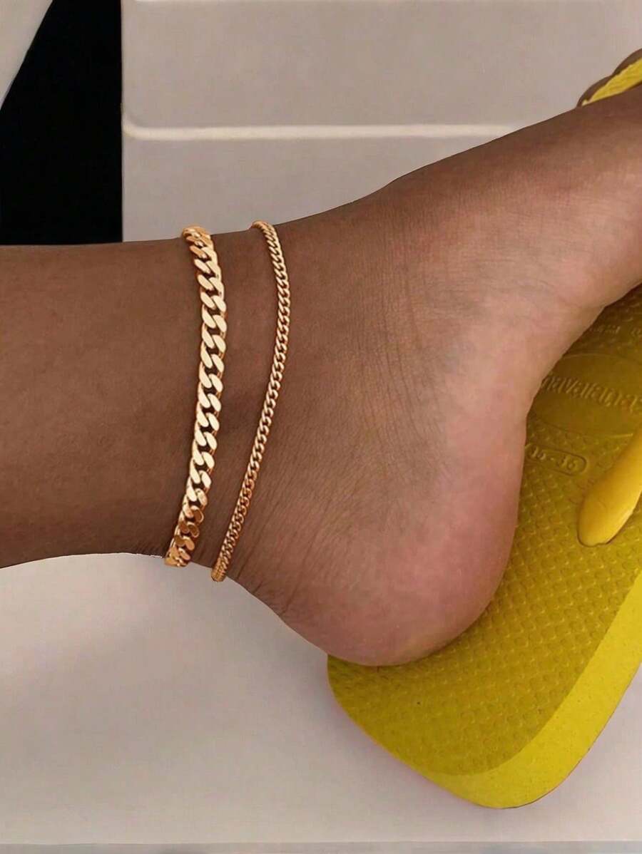 5pcs New Fashion Zinc Alloy Material Waterproof Tarnish Resistant Twisted, Snake & Beaded Chain Bracelet Set, Perfect For Women's Daily Wear, Party Dressing And Gift Giving(Do Not Wear During Exercise Or Bathing)