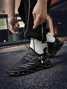 Men's Blade Technology Running Shoes - High-End Shock Absorption, Super Breathable, Non-Slip Grip - Ideal For Jogging, Walking And Casual Wear