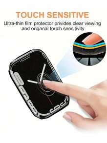 3pcs Ceramic Soft Screen Protector Films, Compatible With Apple Watch (7th-9th Gen), Watch (4th-6th Gen, SE2), Watch (1st-3rd Gen), Watch (Ultra 1st-2nd Gen) 38/42/40/44/45/49mm Models Gift For Birthday, Family, Friends Watch Screen Protector, Watch Cover, Watch Accessories Waterproof Shockproof Anti-Fall Anti-Fall Scratch Resistant Anti-Fingerprint Full Cover