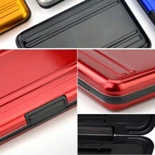 Aluminium-Legierung Speicherkarten Schutzhülle, SD, SIM, Speicherkarten, TF-Kartenfach, Speicherkarten sturzfeste Aufbewahrungsbox
