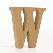 Letras de alfabeto de madera para manualidades, letras 3D para decoración de pared del hogar - Letras decorativas de bricolaje - Ver 18